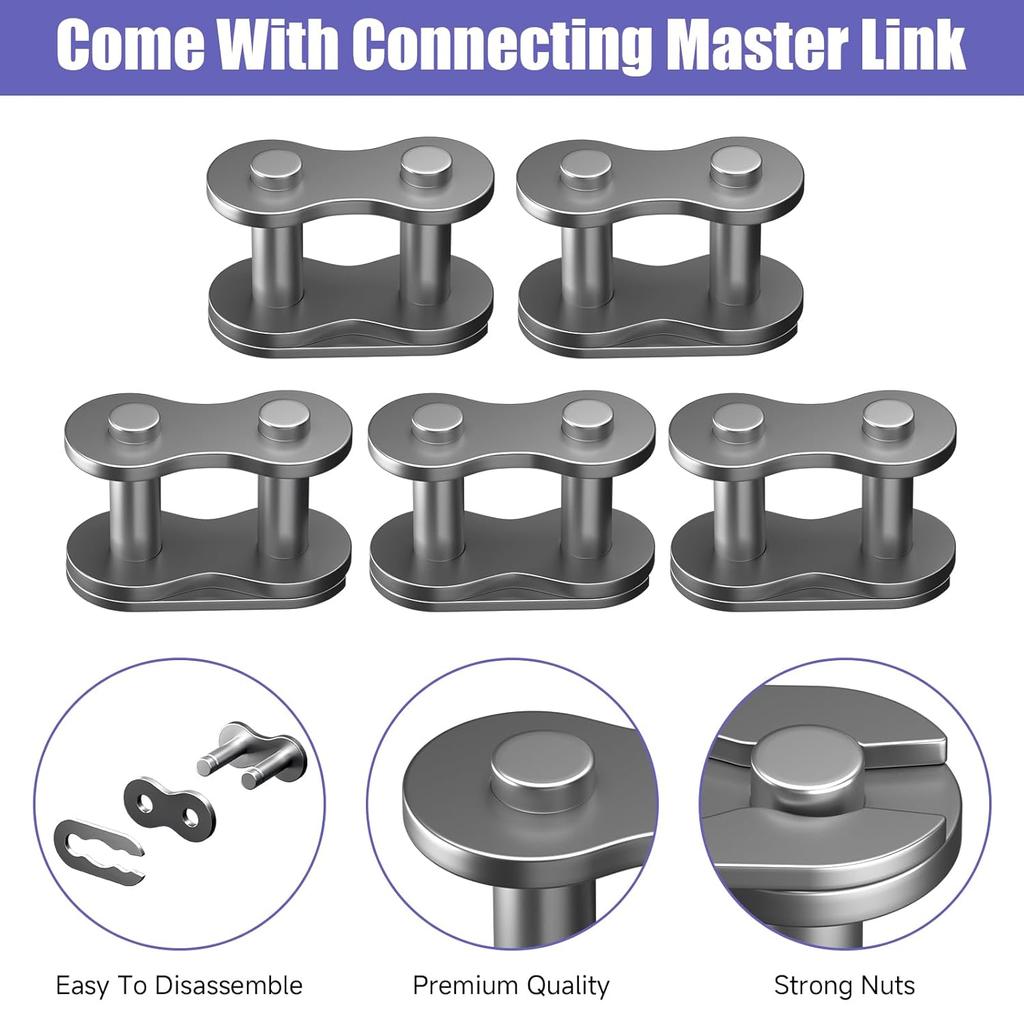 35 Roller Chain 3 Feet 95 Links With Chain Breaker Replacement For Go Kart Cart Mini Bike Bicycle Dirt Bike Motorcycles Powersports Accessories Parts