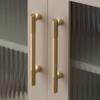 Vertical Fluting Solid Brass Handles Solid Brass Drawer Pulls Furniture Handles  Wardrobe
