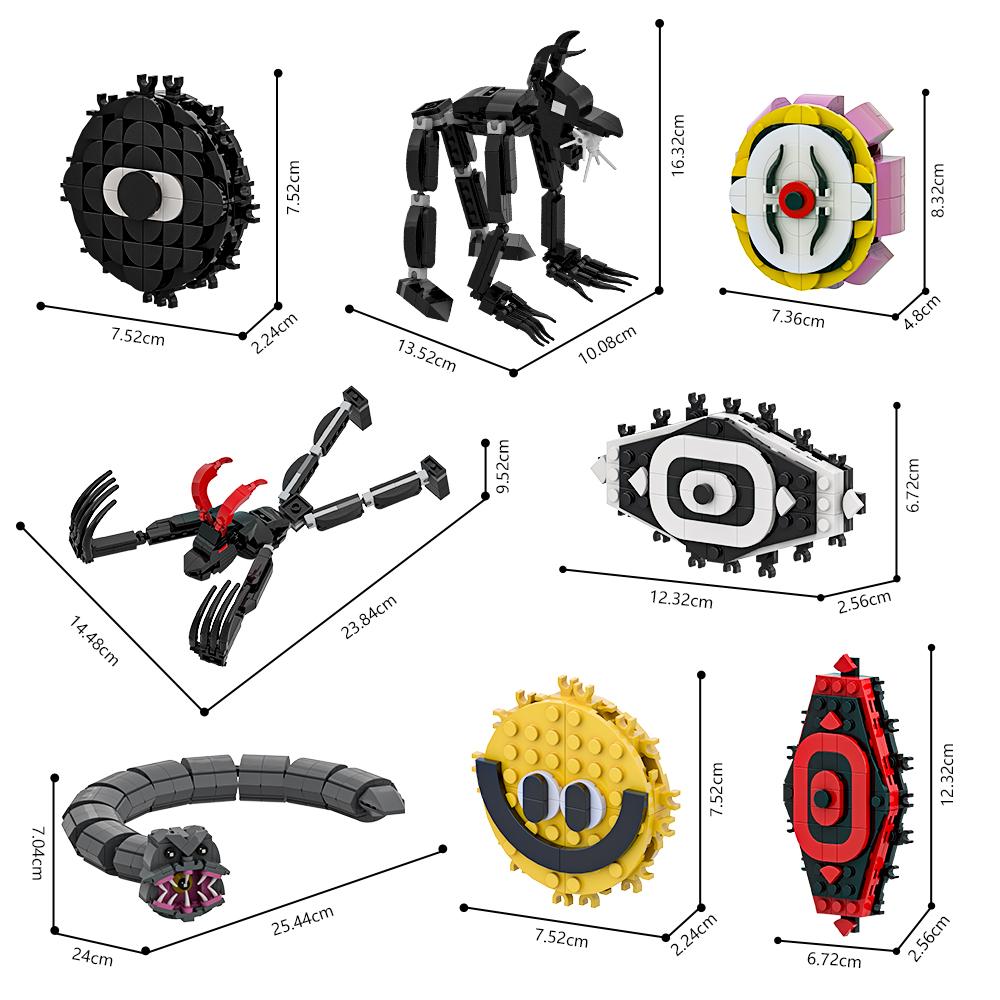 MOC Игра Robloxes Грейс Фигурка Модель Строительные Блоки Сущности Бульдозер Слайт Галерея Элкман Монстр Кукла Кирпичики Игрушка Подарок