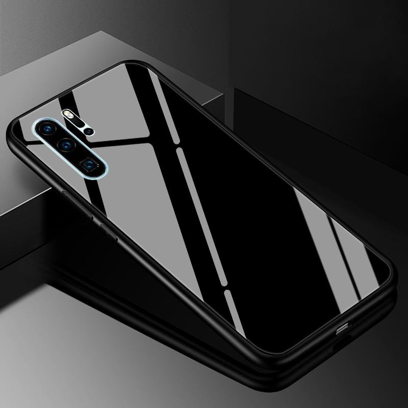 Чехол-бампер для Huawei P30 Lite с закаленным стеклом, Чехлы для Huawei P20 P30 Pro P40 Lite E P50 P50E P60 Pro Plus, Жесткий задний бампер