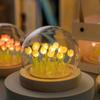 Day Gift Home Ornament Artificial Flower Luminous Table Lamp Bedside Sleep Lights Tulip Night Light