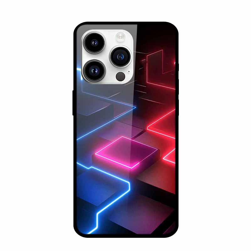 Закаленное Стекло Чехол Для iPhone 15 Pro Max Жесткое Стекло Задняя Крышка Для iPhone 15 Plus iPhone15 Чехлы Для Телефона Бампер Цветная Оболочка