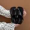 Fashion niche design versatile leopard print cover toe flat sandals summer 2025 new fashion beach cool slippers