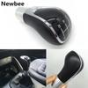 For Mitsubishi ASX 2010-2015 / Hyundai Elantra IX35 Leather Manual Gear Shift Knob Lever Stick Pen Handle Head