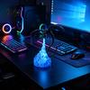 Орхидея Летающий Дракон 3D Печатная Статуэтка Огненного Дракона, Мистическая Фигурка с Основанием-Пламенем, Фэнтези Декор для Рабочего Стола, Книжной Полки, Игровой Комнаты