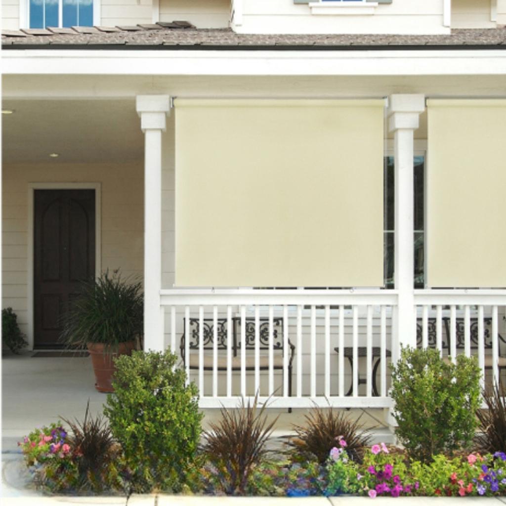 Balcony awning, external vertical roller blind, terrace cover, blackout