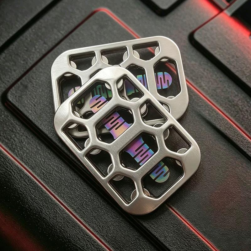 Magnetic Tuning Fork Unlimited Pushing Slider E Metal Fingertip Push Cards Fidget Spinner Adults Stress Relief Fidget Toy