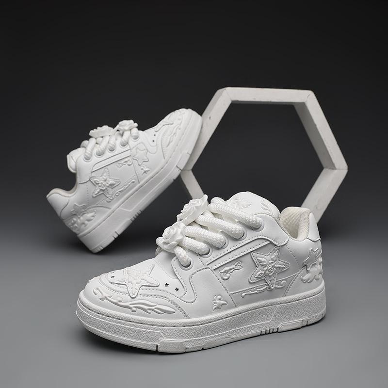 2024 Весна и Осень Рельефная Роза Guochao Niche Creative Star Shoes Мужская и женская обувь для пар Обувь для сноуборда Обувь для спорта и отдыха