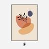 Abstract Color Block Leaves Canvas Painting Geometric Designs Wall Decorative Poster Picture Print Living Room Bedroom Art Decor