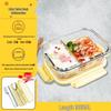 Стеклянный ланч-бокс ZISIZ DUCK с совместным брендом, подходящий для микроволновой печи