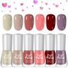 Water-based Nail Polish Set, No Baking, Quick Drying, Environmentally Friendly, Odorless, White Fine Flash Nail Polish Glue