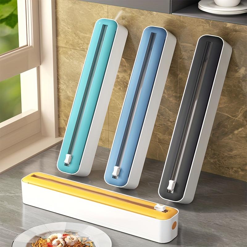 1pc Dual-Function Plastic Wrap Cutter - Multipurpose Kitchen Sealer - Reusable Packaging Machine, Kitchen Packing Tool