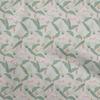 Cotton Flex Dusty Teal Green Fabric Tropical Sewing Material Print Fabric By The Yard 40 Inch