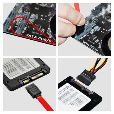 Высокоскоростной кабель SATA3.0 Кабель для передачи данных Satas с надежным фиксирующим механизмом Угловая конструкция для компактной установки