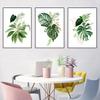 Ботанические зеленые листья плакат на скандинавскую тему Монстера тропический пальмовый принт настенная живопись на холсте картины Гостиная украшение дома