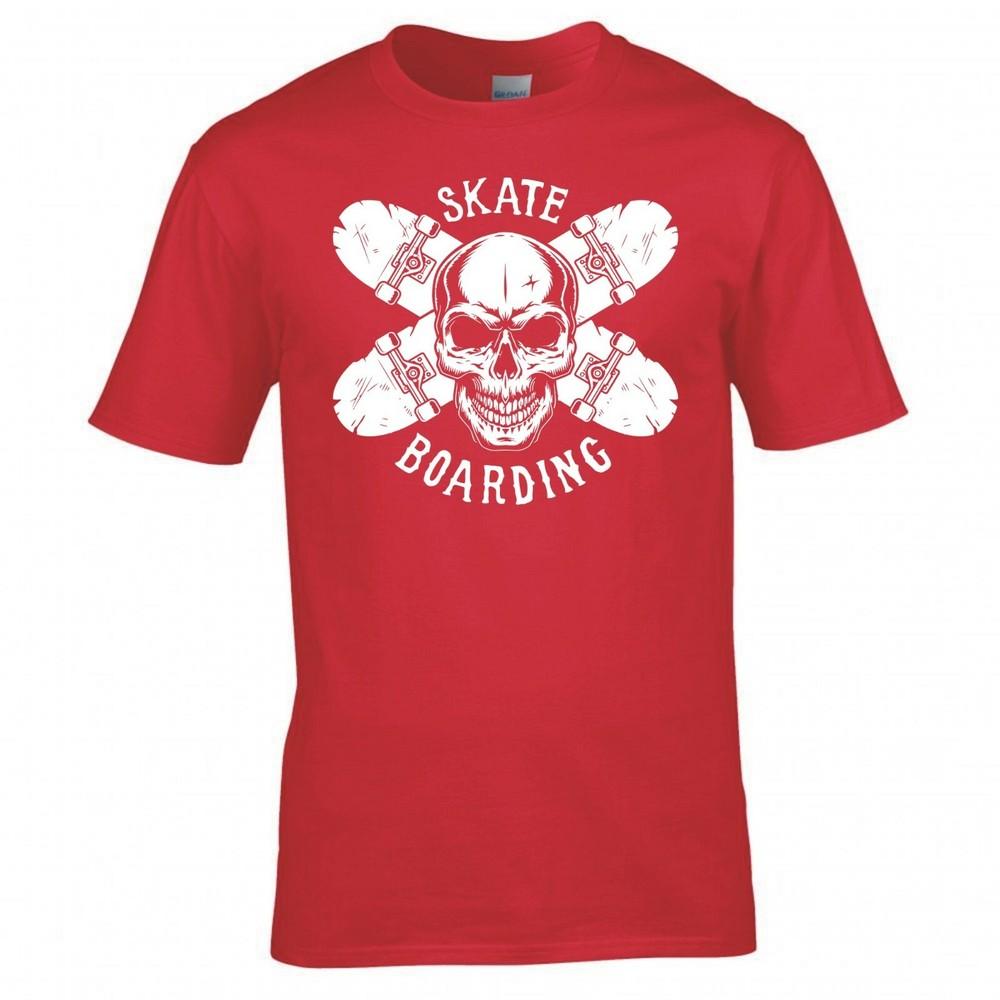 Skateboarding Skull And Cross Boards Tshirt