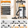 High-Suction Industrial Vacuum Cleaner for Home - Compact Wet & Dry Use, Grout Cleaning, Car Wash; Free Shipping