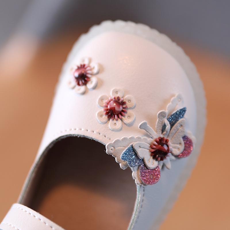 Детская обувь весна осень принцесса девушки кожаные туфли детская мягкая подошва нескользящая обувь для девочек симпатичная PU детская обувь Zapatos Niña