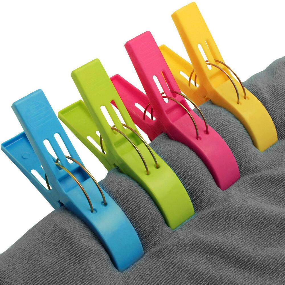 4/8/12Pcs Clothespins 12*9.5*2cm For Hanging Clothes Clips Towel Clip Quilt For Laundry Sunbed Lounger Clothes Pegs Home Storage