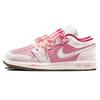 Jordan Air Jordan 1 AJ1 Berry Dudu Leather Cushioning Abrasion Resistant Low top Vintage Basketball Shoes Women's Pink IR7600-211(Team275- )