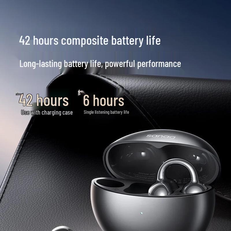 Saina S6S Ultra Bluetooth-гарнитура для спорта с зажимом для уха