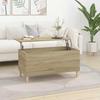 819583 vidaXL Coffee Table Sonoma Oak 90x44.5x45 Cm Engineered Wood