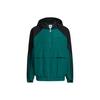 Спортивная куртка с капюшоном Colorblock на молнии с эластичным шнурком Мужская Зеленая