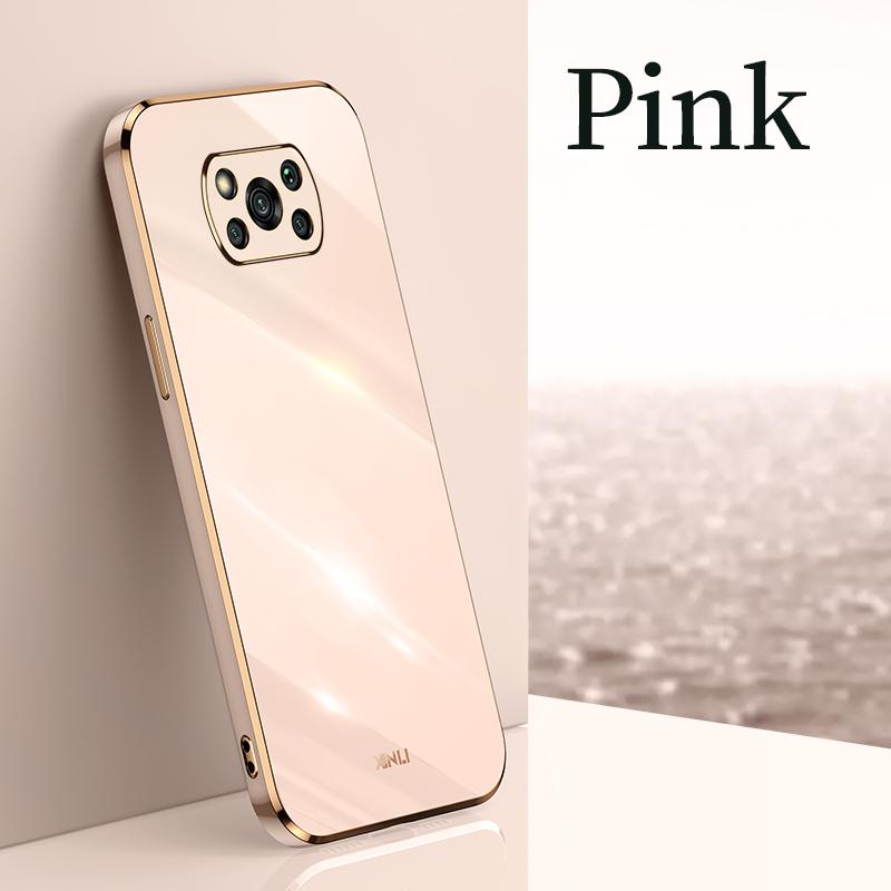 Чехол для телефона с золотой рамкой и покрытием для Xiaomi Mi Poco X3 Pro Nfc Gt F3 X3pro X 3 5g X3nfc, роскошный мягкий силиконовый чехол на заднюю панель