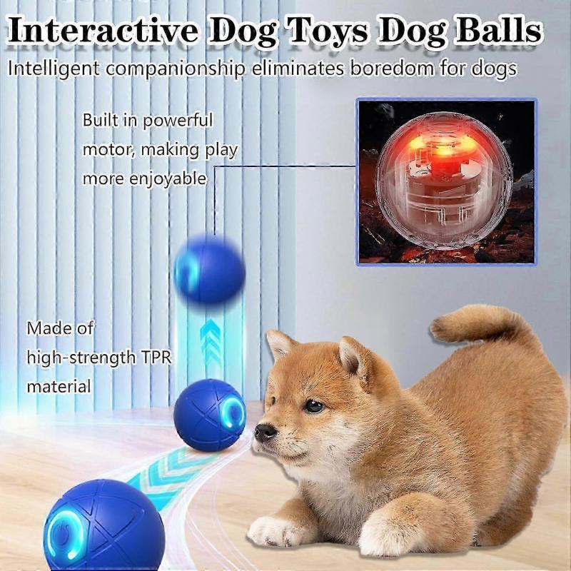 Interactive Pet Toys Dog Balls Activated Automatic Rolling Ball for Puppy Small Medium Dogs Smart Jumping Automatic Moving Bouncing and Rotating Ball
