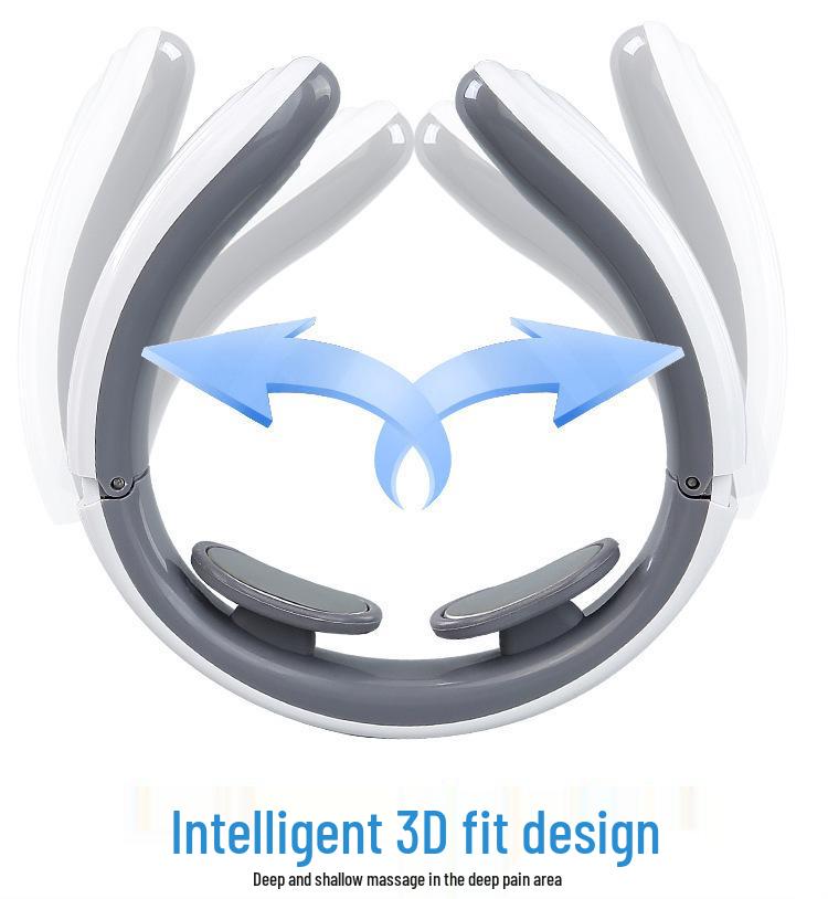 Electromagnetic Heat Neck Massager with Electric Pulse Therapy