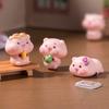 5 шт. Фигурка свиньи Мини Портативный размер Q-версия Дизайн свиньи Статуэтка Миниатюрная свинья Ландшафт Офисный стол Книжная полка Декор для автомобиля