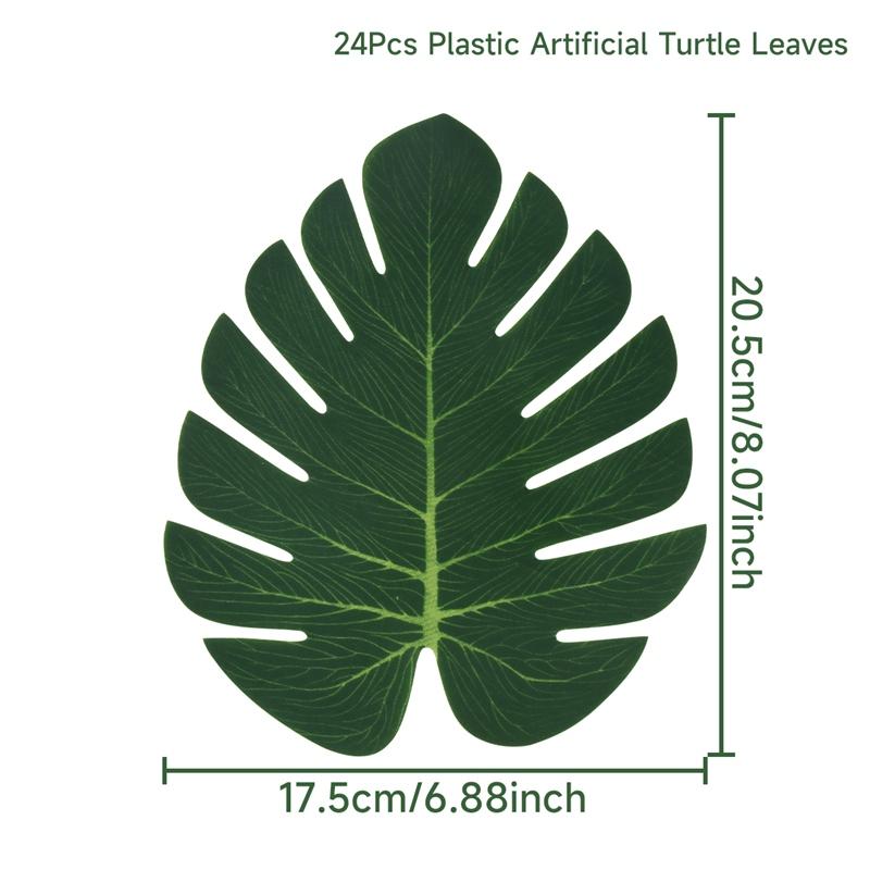 Artificial Tropical Palm Leaves Jungle Party Decoration Safari Animal s Summer Hawaiian Wedding Birthday Party Home Table Decor