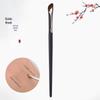 Angled Sickle-Shaped Eyeliner & Eyebrow Brush for Under-Eye Makeup