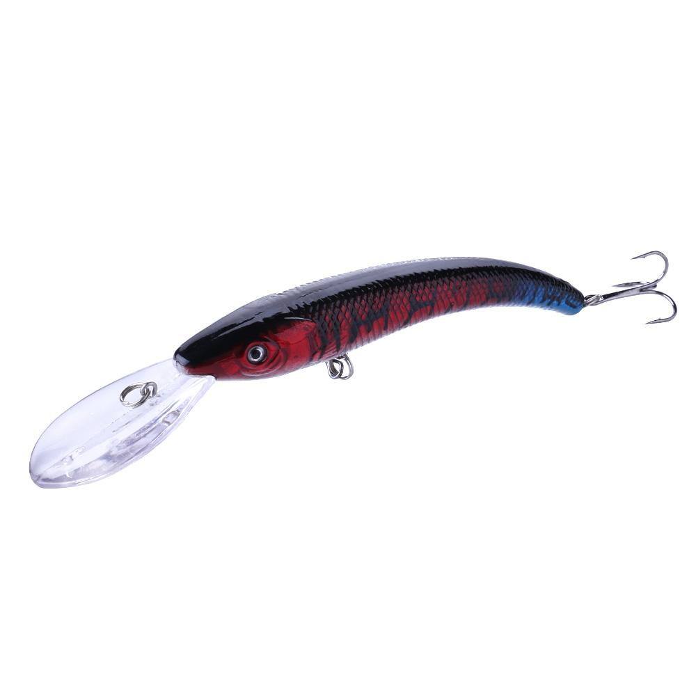 HENGJIA 1pc Minnow Fishing Lure Wobbler 3D Eyes Bionic Bass Pike Bait Fishing Tackle