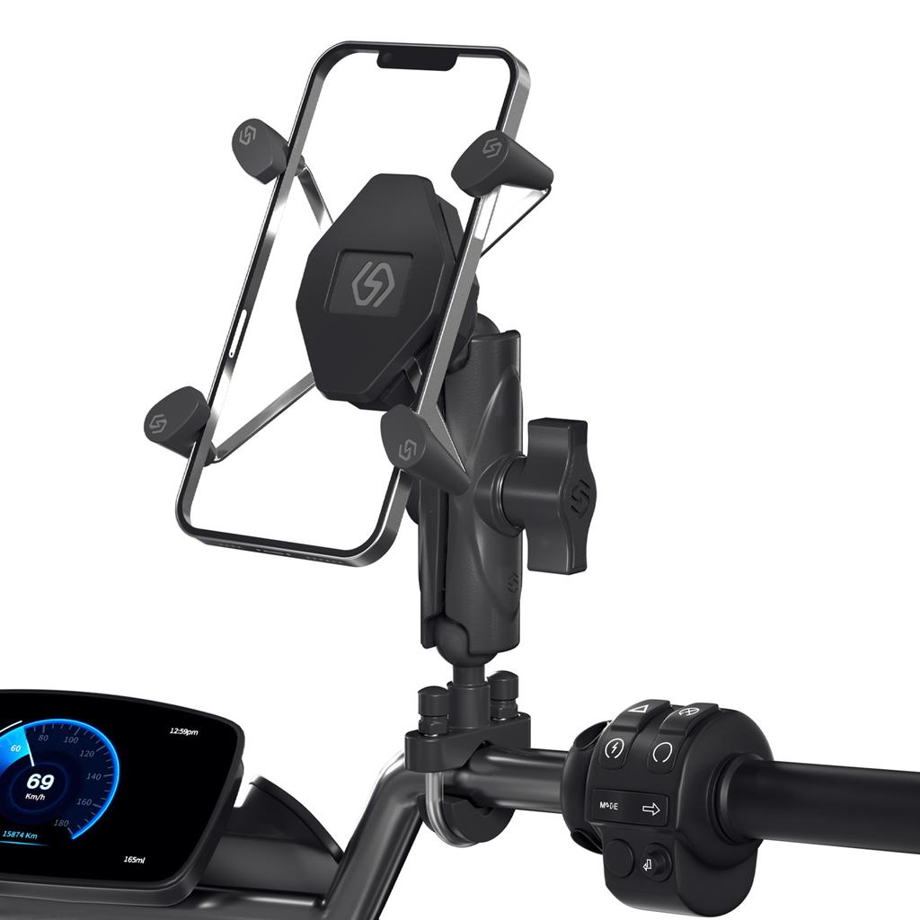 Motorcycle Phone Mount Bike Phone Mount 360degrees  Rotate Automatically Lock Quick Release Motorcycle