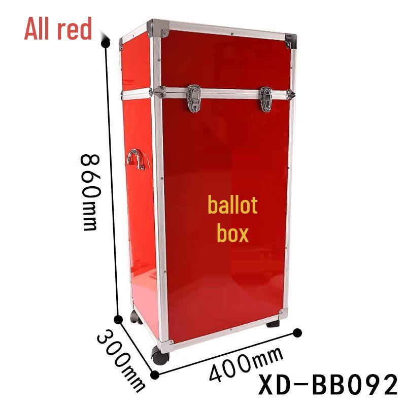 Aluminum Alloy Voting Ballot Box with Wheels and Lock