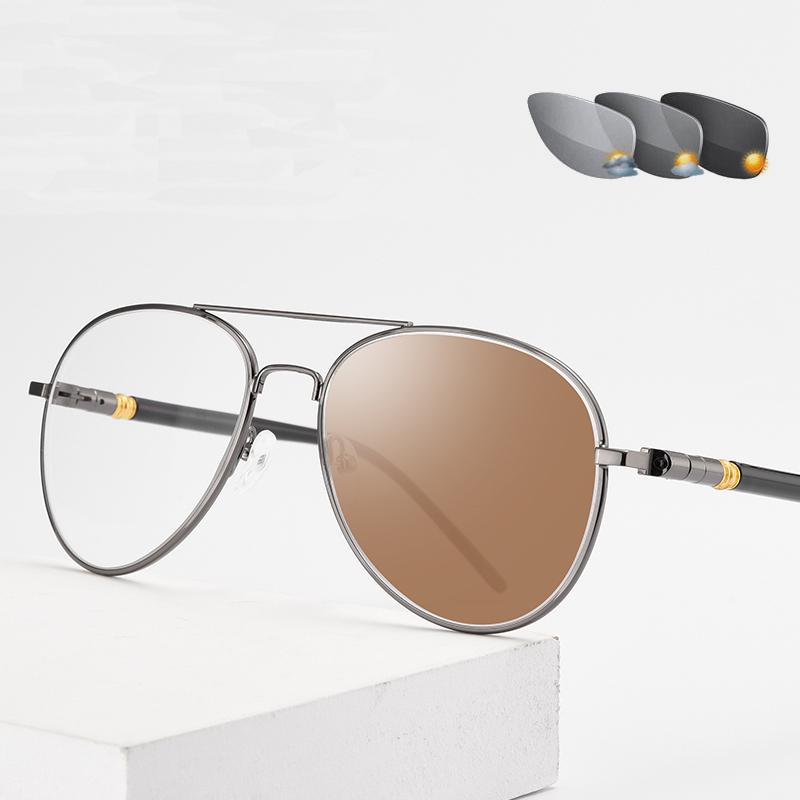 Солнцезащитные очки для близорукости с фотохромными линзами для защиты от солнца, мужские овальные солнцезащитные очки с диоптрией 0 -0,5 -0,75 до -6,0