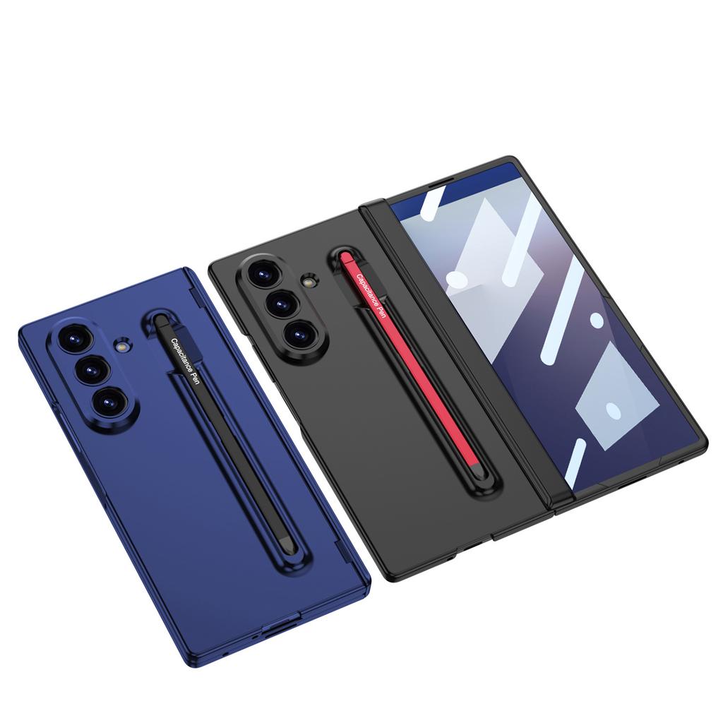 Suitable for Samsung Z Fold7 Mobile Phone Case Pen Slot Integrated with Stylus Ultra Thin Shell Film Rotary Shaft Folding Protective Cover