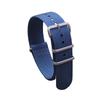 Dense Waffle Pure Nylon NATO Strap with Gunmetal Sandblasted Buckle - Waterproof Military One-Piece Watch Band