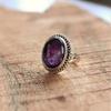 Natural Purple Amethyst Ring 925 Sterling Silver Ring, Genuine Gemstone Ring, Handmade Jewelry, New Year Gift, Valentine's Day Gift,