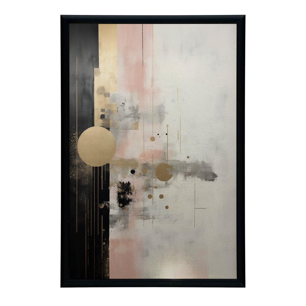 Minimalistyczna Harmonia Barw Minimalistyczna Harmonia Barw, 50X70 Cm, Rama Drewniana Ciemny Brąz, Papier Matowy 230 Gsm