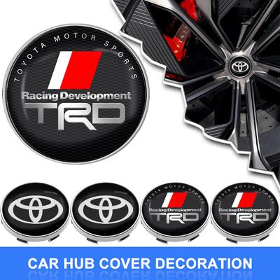 Для TRD Camry Corolla Yaris Chr Auris Avensis T25 GR 4 шт. 60 мм Колпачок ступицы центра колеса автомобиля Колпачок ступицы обода Пылезащитная крышка Эмблема