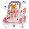 Anti Rollover Musical Baby Push Walker Cartoon Walking Toy Multifunctional Toddler Trolley  Gift
