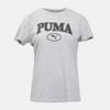 PUMA Women's Heather Grey Cotton Squad T-Shirt