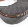 Celine Handbag Ava Triomphe One Shoulder Bag Leather Brown Coated Canvas 19395 Used