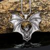 Classic Design Stainless Steel Bat Necklace Men Punk Hip Hop Biker Animal Pendant Jewelry High Quality Halloween Gift