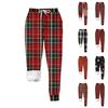 Women's Casual Fashion Home Christmas Print Plush Sweatpants