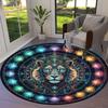 Lotusdeity Round Area Rug,Carpet Rug for Living Room Bedroom Sofa Playroom Decor,Non slip Floor Mat