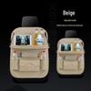 Car Rear Seat Leather Organizer with Tray