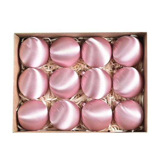 12 шт./набор 6 см бархатный рождественский шар украшение небьющийся пластик многоразовый праздничный рождественская елка подвесной флокированный шар украшение подвеска